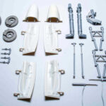 Modified and detailed landing gear parts